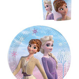 Çok Renkli  Frozen ve Elsa Temalı 3'lü Parti Seti