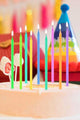 Multicolor Rainbow-Colored 10'Pack Stick Candles