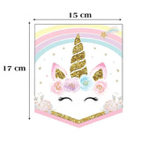 Pembe  Unicorn Detaylı İyi ki Doğdun Banner