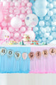 Multicolor Gold Leaf Gender Reveal Banner
