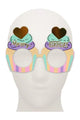 Multicolor Cupcake Themed Party Glasses – 6-Pack