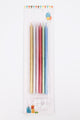 Multicolor Metallic 6-Pack Birthday Candle