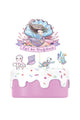Lilac Underwater Themed Happy Birthday 5-Pack Toothpick Cake Topper