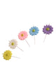 Multicolor 5-Pack Daisy Candle