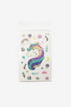 Multicolor Cute Unicorn Themed Girl Tattoo