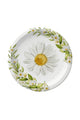 White Daisy Themed 8-Pack Plates and Glasses