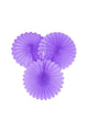 Lilac Round 3-Pack Paper Party Decorations