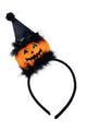 Turuncu  Şapkalı Bal Kabağı Figürlü Halloween Kız Çocuk Taç