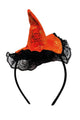 Orange Witch Hat Figured Halloween Girls' Crown