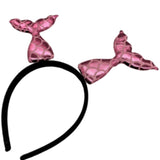 Pembe  Deniz Kızı Kuyruğu Kız Çocuk Taç