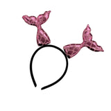 Pembe  Deniz Kızı Kuyruğu Kız Çocuk Taç
