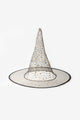 Black Star and Moon Printed Halloween Witch Hat