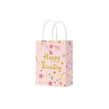 Pembe  6'lı Kağıt Happy Birthday Çanta