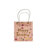 Pembe  6'lı Kağıt Happy Birthday Çanta