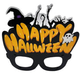 Turuncu  Happy Halloween Yazılı Parti Gözlüğü