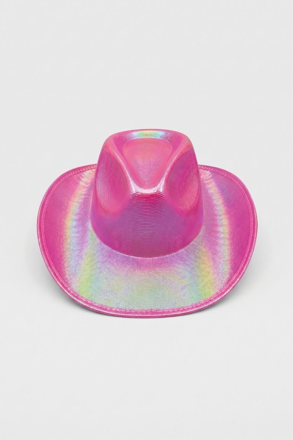 Pembe  Holografik Kız Çocuk Kovboy Şapkası