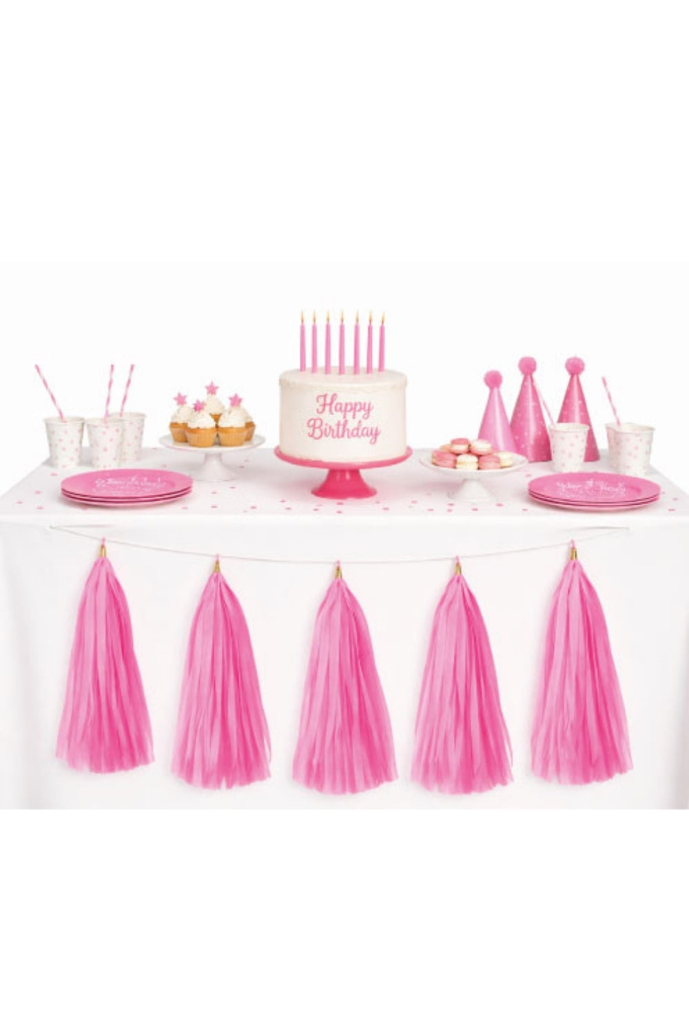 Pembe 5'li Püskül Parti Süsü