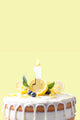Gold White Number 1 Party Candle