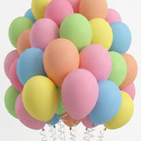 Çok Renkli Pastel Tonları 20'li Balon Set