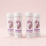 Beyaz Unicorn Temalı 4'lü Köpük Balon Set