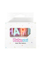 Çok Renkli  Makaron Happy Birthday Harf Mum Set
