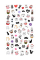 Multicolor Cat Themed Girls' Nail Sticker