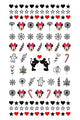 Red Minnie Themed Girls' Nail Sticker