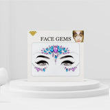 Lila Tonları Zümrüt Model Kız Çocuk Yüz Sticker