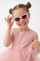 Pembe Cat Eye Model Çocuk Güneş Gözlüğü
