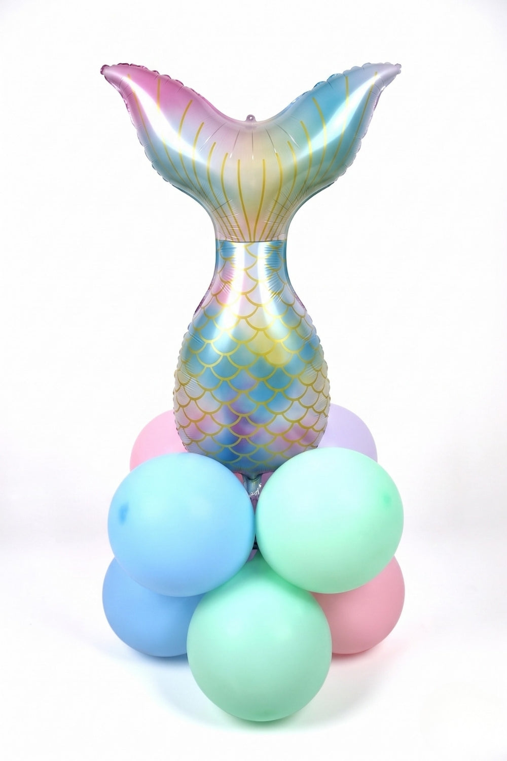 Çok Renkli  Deniz Kızı Kuyruğu Balon Set