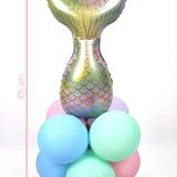 Çok Renkli  Deniz Kızı Kuyruğu Balon Set