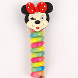 Çok Renkli  Minnie Mouse Figürlü Kız Çocuk Makarna Toka