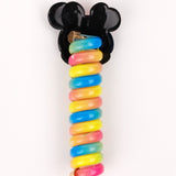 Çok Renkli  Minnie Mouse Figürlü Kız Çocuk Makarna Toka