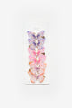 Multicolor Butterfly Design 6-Piece Girls' Hair Clip Set