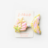 Sarı  Pullu Deniz Kızı Kız Çocuk Klips Toka