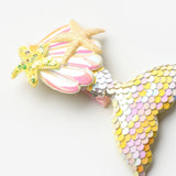 Sarı  Pullu Deniz Kızı Kız Çocuk Klips Toka