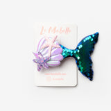 Petrol  Pullu Deniz Kızı Kız Çocuk Klips Toka