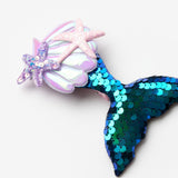 Petrol  Pullu Deniz Kızı Kız Çocuk Klips Toka