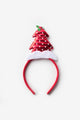 Red Polka Dot Christmas Tree Girls' Crown