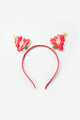 Red Double Christmas Tree Girl's Crown