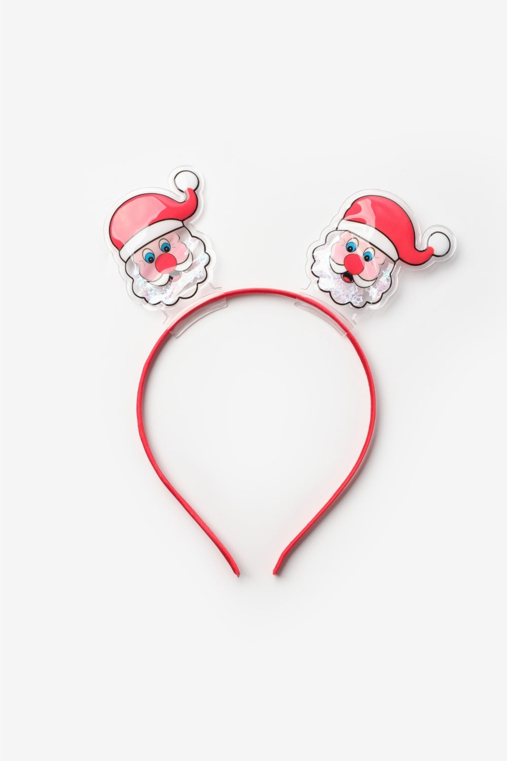 Kırmızı  İkili Noel Baba Kız Çocuk Taç