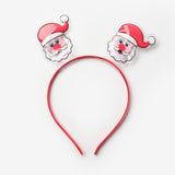 Kırmızı  İkili Noel Baba Kız Çocuk Taç