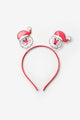 Red Double Santa Girl's Crown