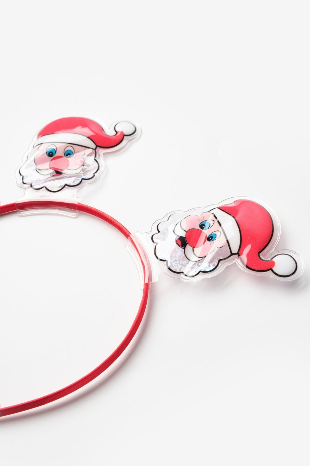 Kırmızı  İkili Noel Baba Kız Çocuk Taç