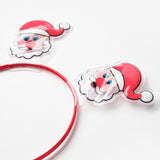 Kırmızı  İkili Noel Baba Kız Çocuk Taç