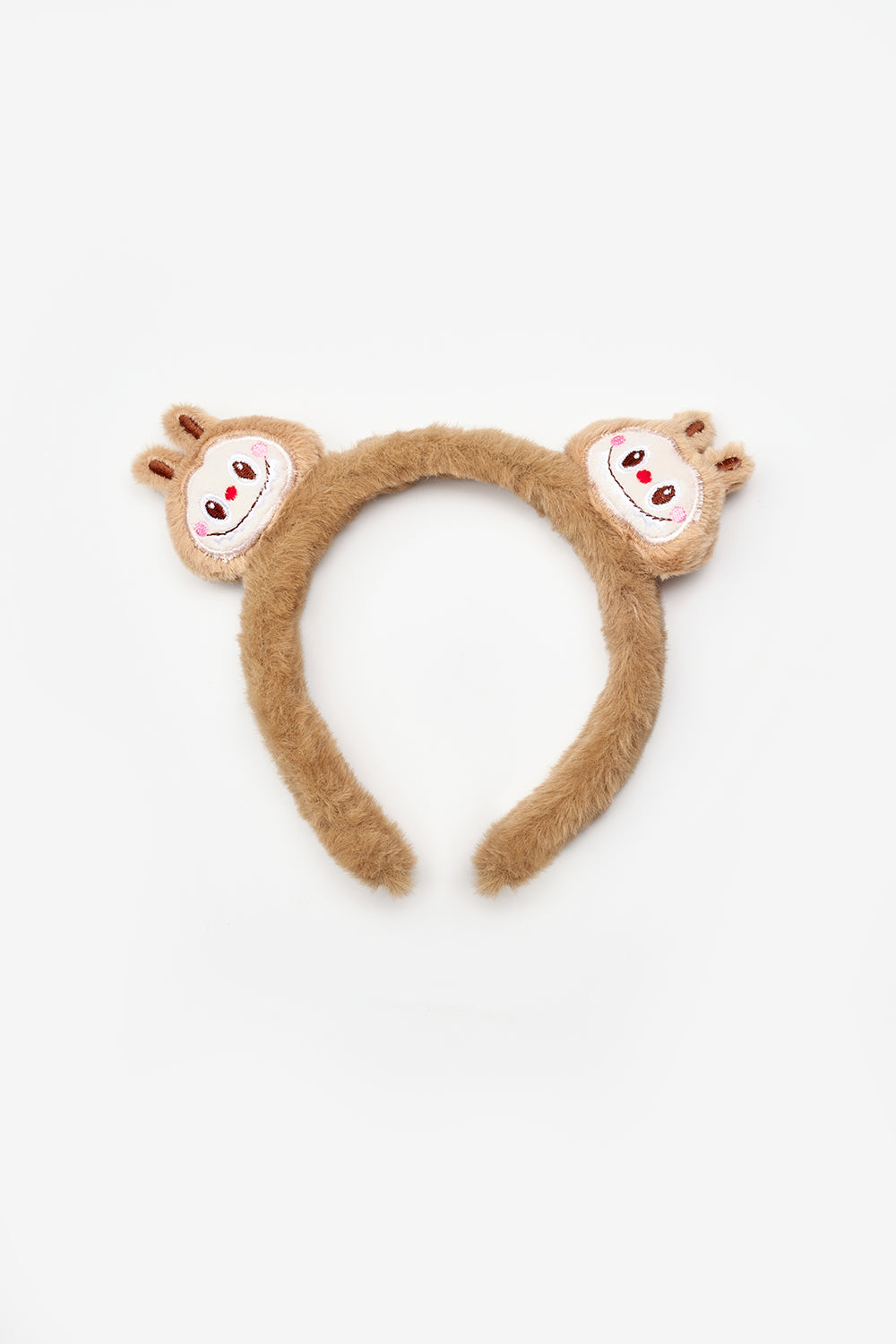 Kahverengi Oyuncak Figürlü Kız Çocuk Peluş Taç