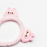 Pembe  Oyuncak Figürlü Kız Çocuk Peluş Taç
