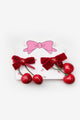 Red Cherry Figured 2-Piece Girls' Buckle