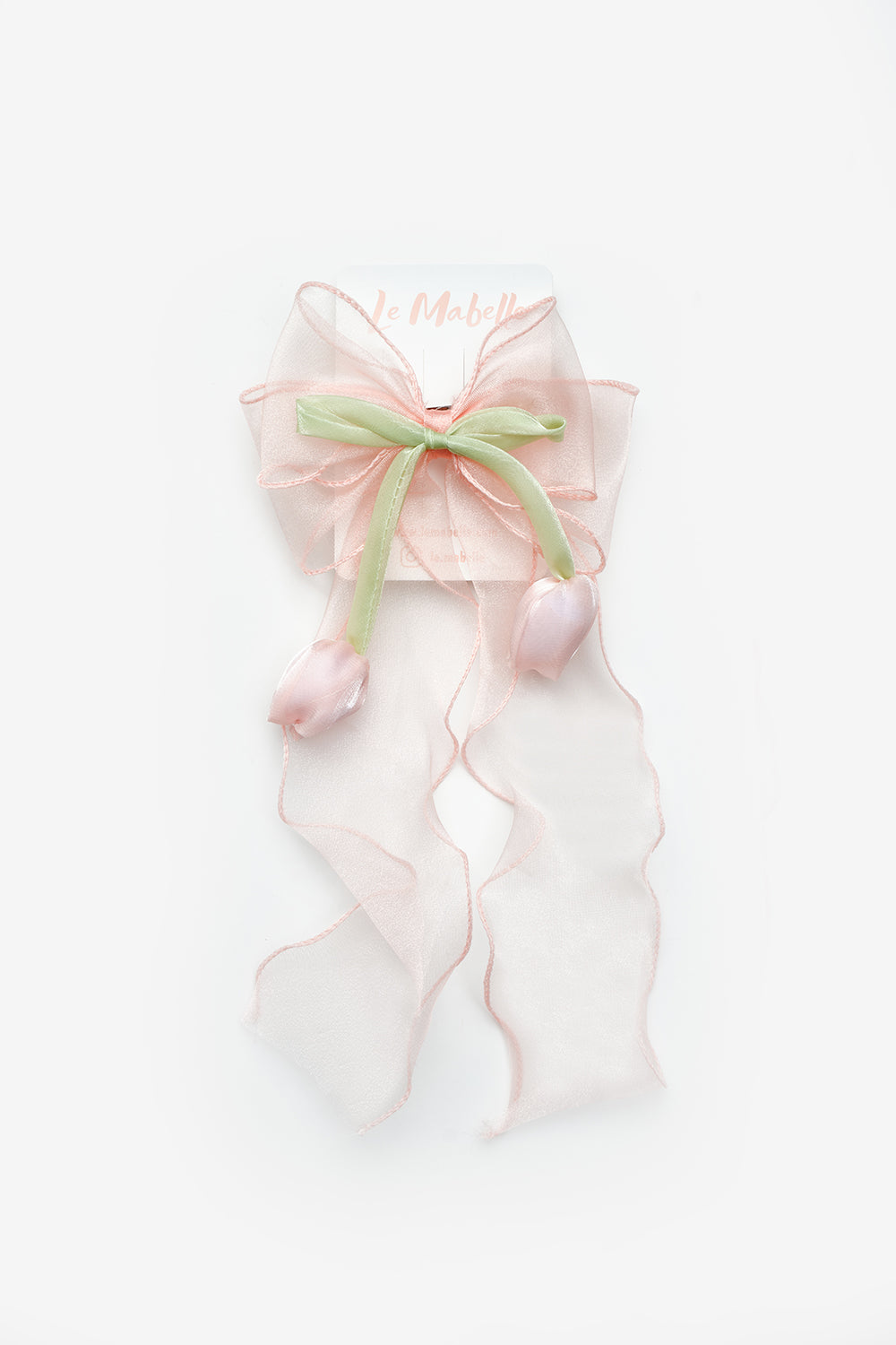 Pudra  Lale Figürlü Sallantılı Kız Çocuk Toka