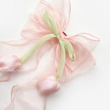 Pudra  Lale Figürlü Sallantılı Kız Çocuk Toka